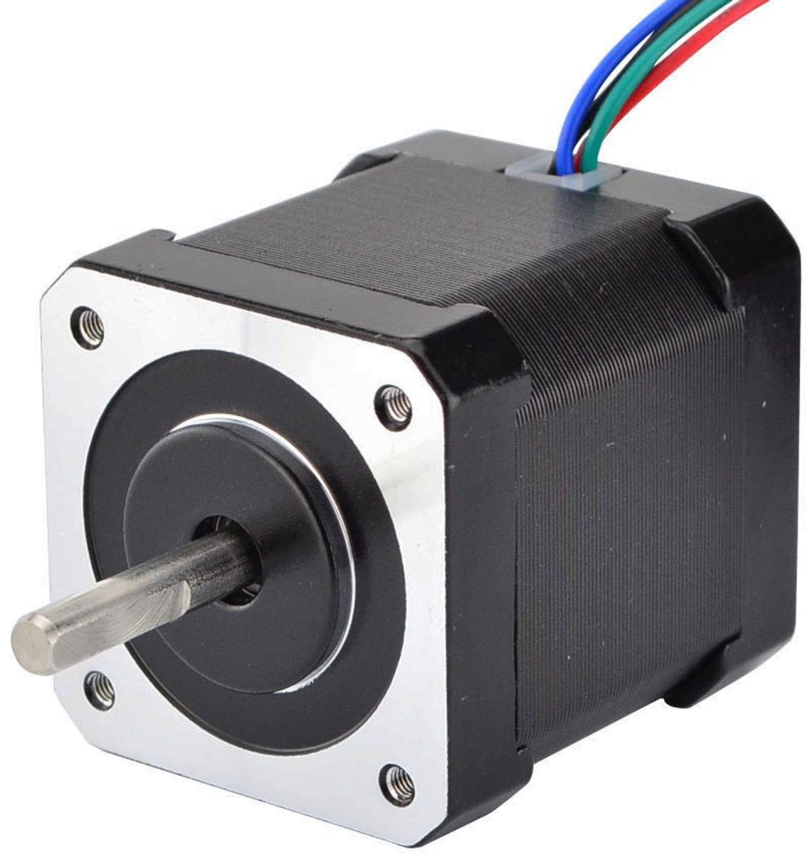 SnelShoppen - Nema 17 Stepper Motor 59 Ncm - 2A, 42x48 mm, 4 Draden met 1 m Kabel voor 3D Printers en CNC Machines
