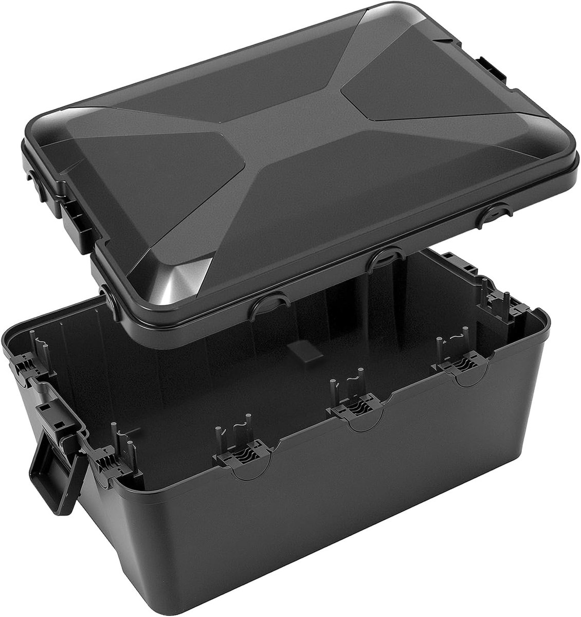 SnelShoppen - Grote Kabeldoos Buiten Waterdicht IP54 - 32x21x13cm - Weerbestendige Veiligheidsbox voor Buitenstekkers met 7 Ingangen/Uitgangen