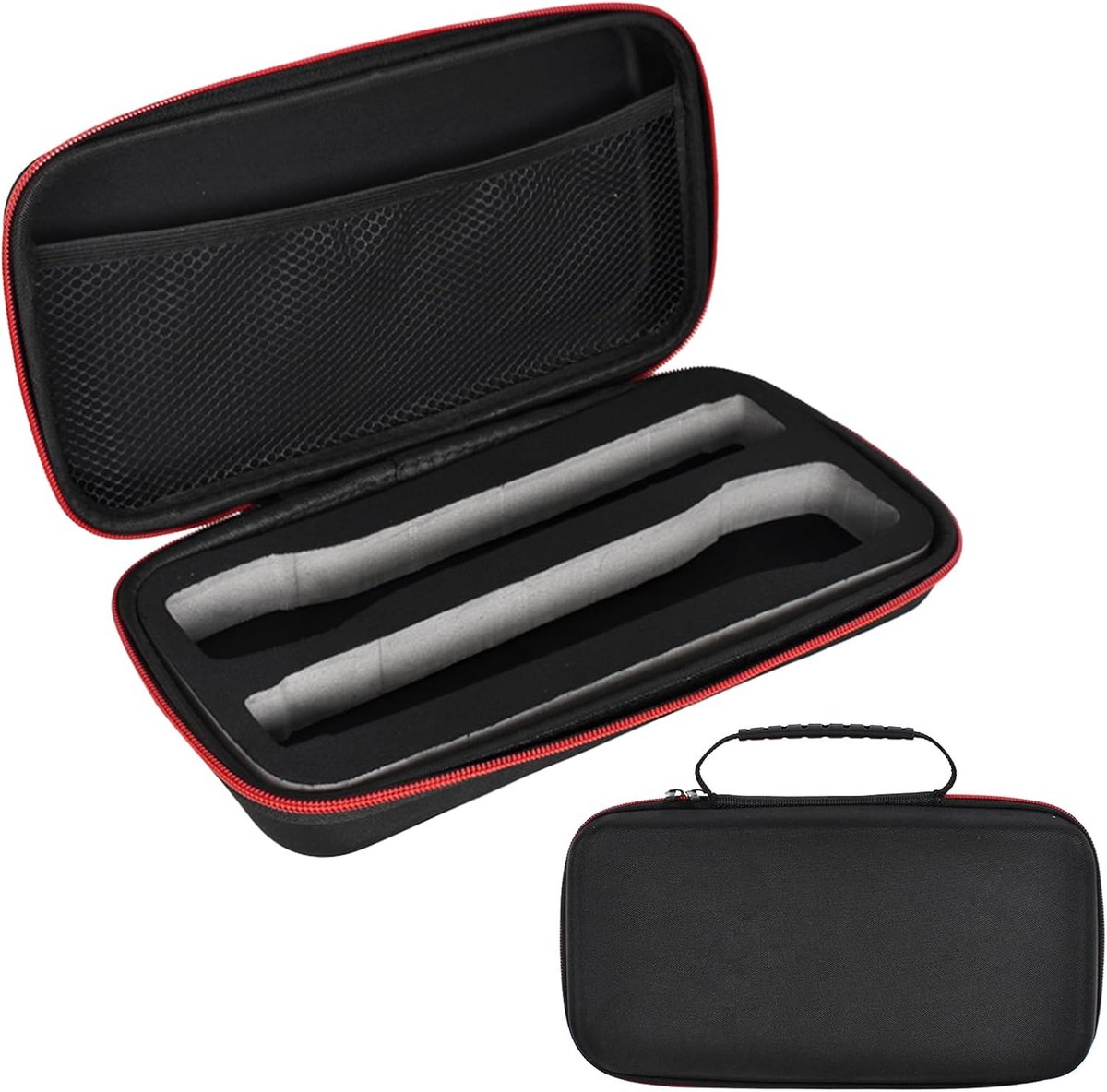 SnelShoppen - Draagbare Microfoon Tas voor Draadloze Microfoons - Schokbestendige Handheld Microfoon Opbergtas - Ideaal voor Karaoke en Buitenreizen -