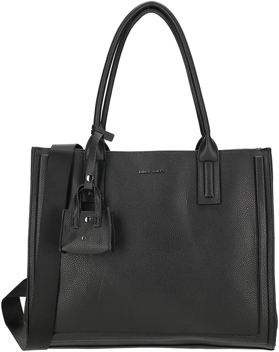 Enrico Benetti Jessy Shopper - Laptoptas 17 inch - Zwart