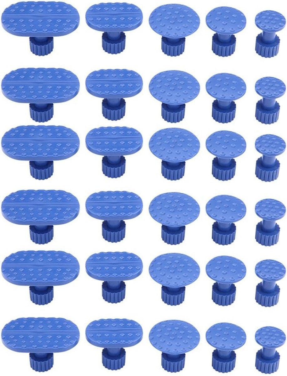 SnelShoppen - 30-delige Set Paintless Dent Repair Pull Tabs - Auto Dents Verwijderen, Diverse Vormen en Maten, Geschikt voor T-bar en Slide Hammer, Ge
