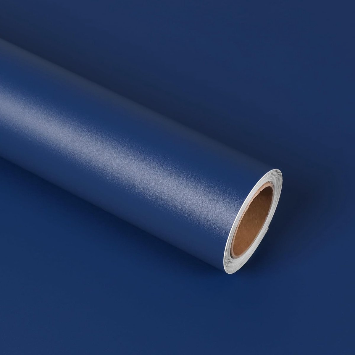 Zelfklevend Behang Donkerblauw Matte Folie voor Meubels en Wanden – Vintage Keuken en Woonkamer Behang, Waterdicht en Wasbaar, 40 cm x