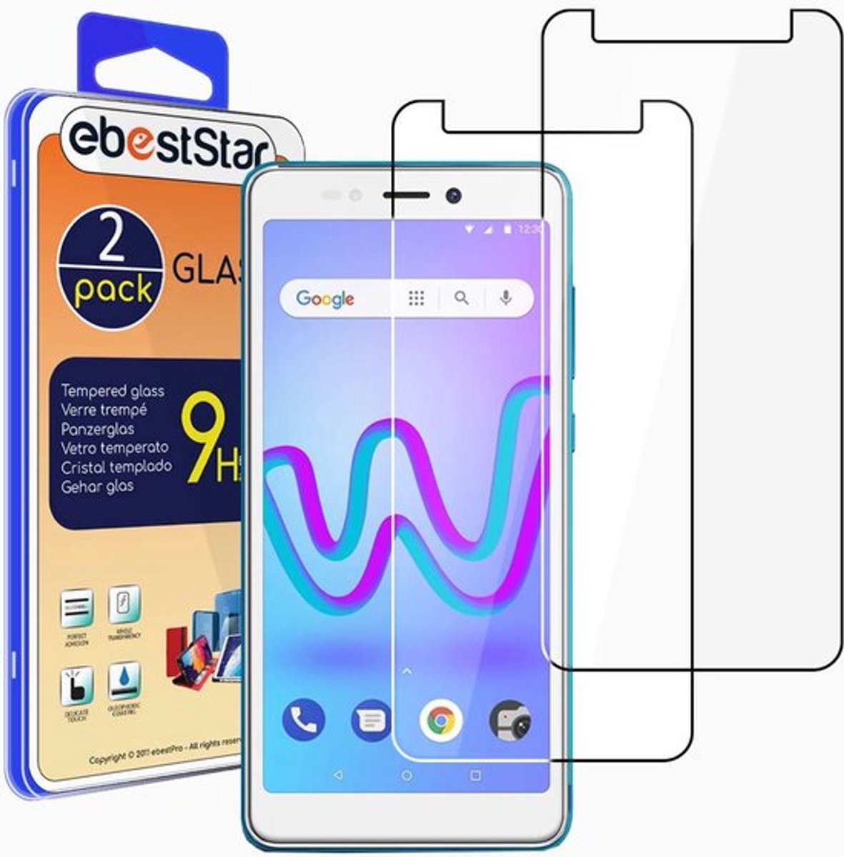 ebestStar - {2 Stuks} Gehard glas geschikt voor Wiko Jerry 3, Screen Protector Cover, Schermbeschermer Tempered Glass