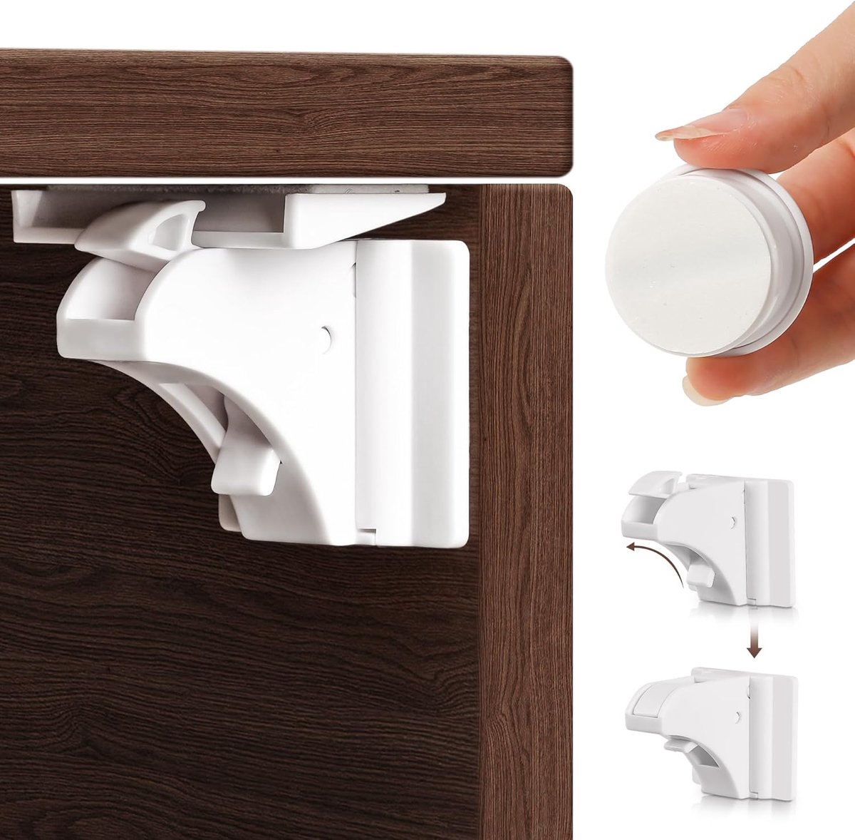 SnelShoppen - Magnetische Kinderbeveiliging Kast (15 Sloten met 3 Sleutels) - Onzichtbare Veiligheid voor Meubels en Lades zonder Boren - Baby Veiligh