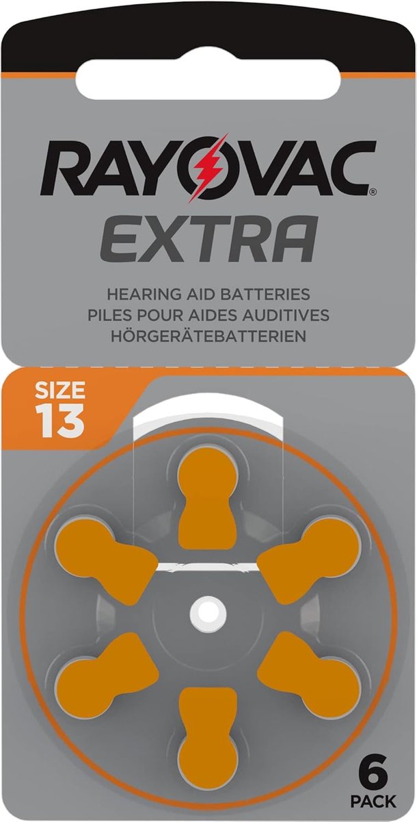 SnelShoppen - 30 Stuks Type 13 Hoortoestelbatterijen - Krachtige en Duurzame Batterijen voor Hoortoestellen - Ideaal voor Dagelijks Gebruik - Rayovac