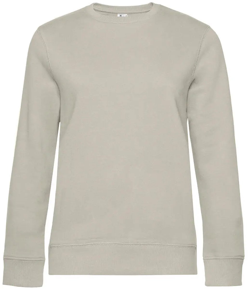 Dames sweatshirt met ronde hals B&C Queen