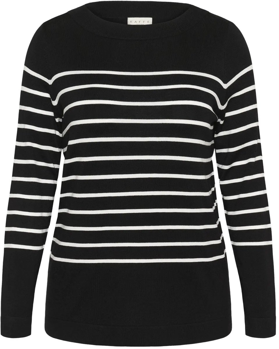 Gestreepte bootcol voor dames KAFFE Curve Lizzy NO