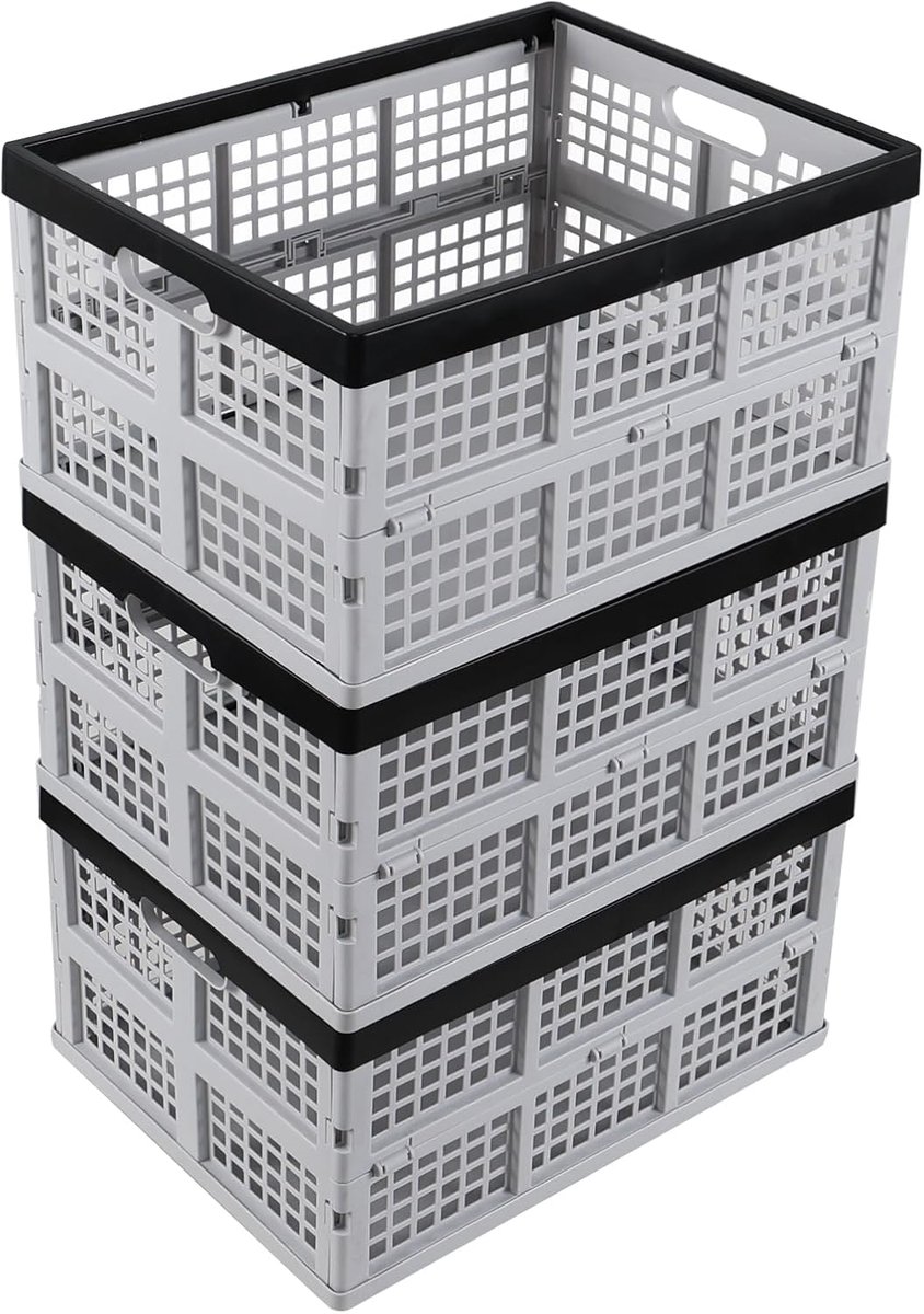 Opbergdozen, stapelmanden, 30 L