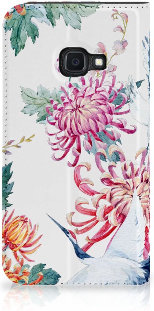 Samsung Galaxy Xcover 4s Hoesje maken Bird Flowers
