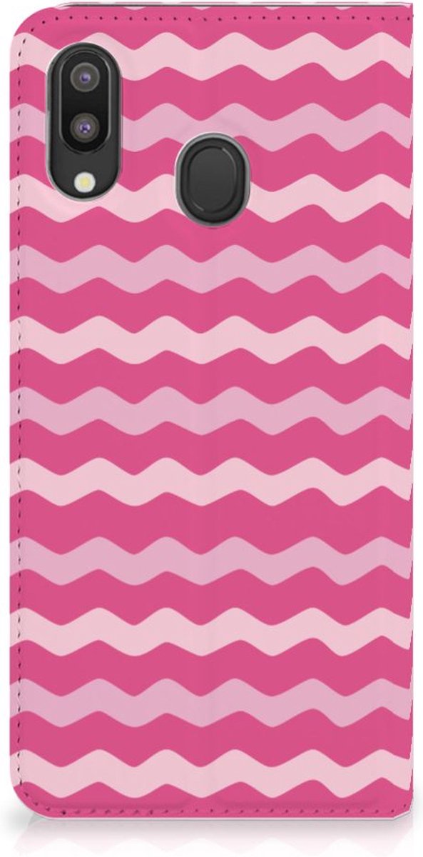 Samsung Galaxy M20 Hoesje met Magneet Waves Pink