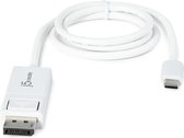 j5create JCA141 kabeladapter/verloopstukje USB-C DisplayPort Zilver, Wit