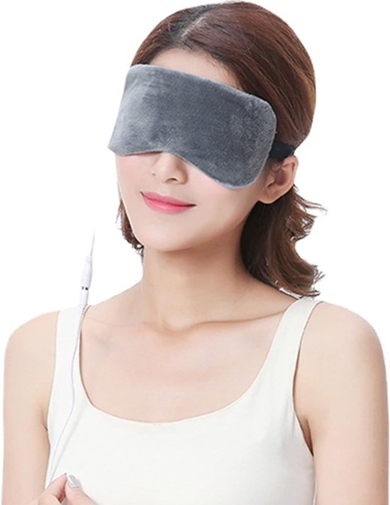 Verwarmd Oogmasker USB Oogmasker Warm Oog Kompres Verwarming Pad voor Slaap Timer Controle Verlichten Droge Oog Syndroom Rustgevend Warm Kompres