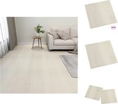 vidaXL PVC Vloerplanken - Beige - 30.5 x 30.5 cm - 55 planken - 5.11 m² - Brandwerend - Waterdicht - Anti-slip - Vloer
