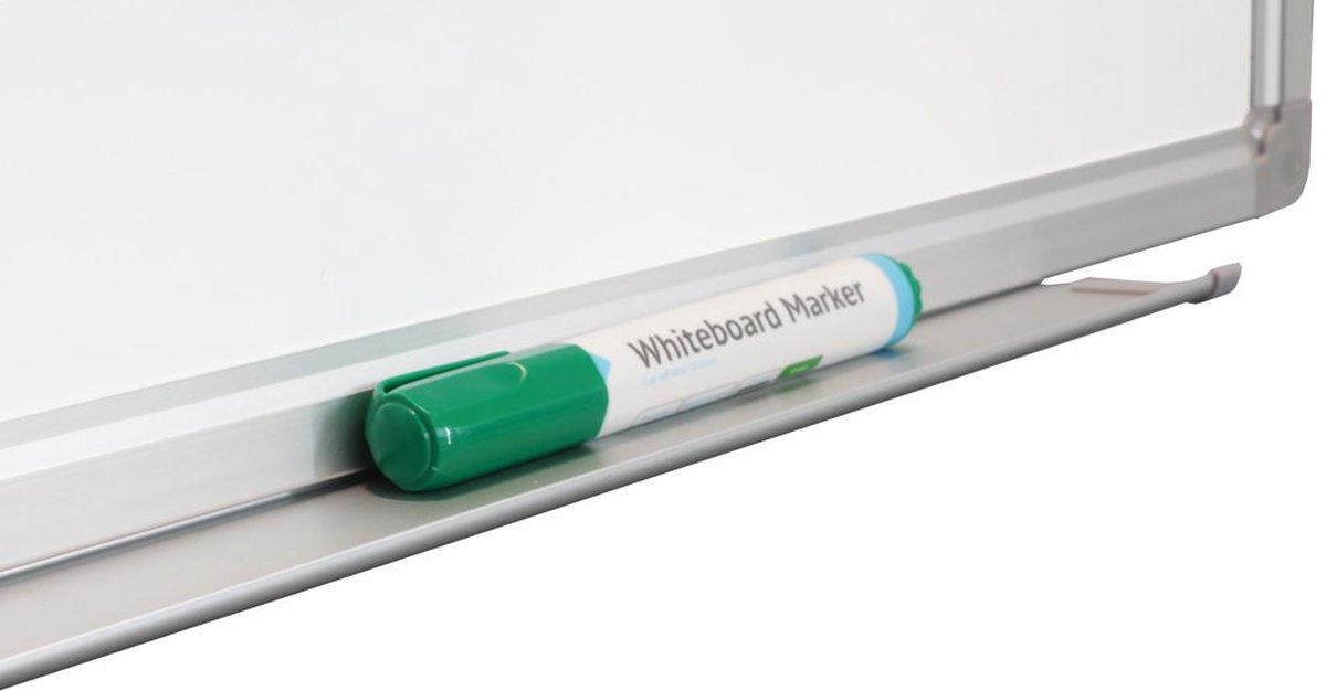 IVOL Whiteboard Premium met zilveren frame - 100 x 150 cm - Emaille - Magnetisch - Magneetbord - Memobord thumbnail 5