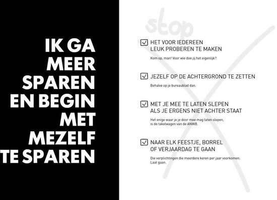 F*CK IT LIST BOOK - Stop met sparen van verjaardagen, ga naar feestjes, spaar uzelf.