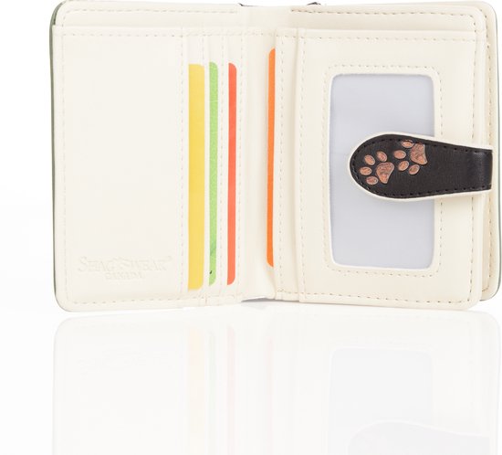 Porte-cartes Shagwear - Portefeuille femme - Portefeuille femme - Simili cuir - Puppy Love (009464sm)