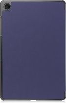 Hoes Geschikt voor Samsung Galaxy Tab A9 Plus Hoes Tri-fold Tablet Hoesje Case - Hoesje Geschikt voor Samsung Tab A9 Plus Hoesje Hardcover Bookcase - Donkerblauw