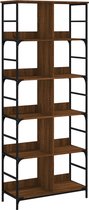 vidaXL-Boekenrek-78,5x33x188,5-cm-bewerkt-hout-bruin-eikenkleur