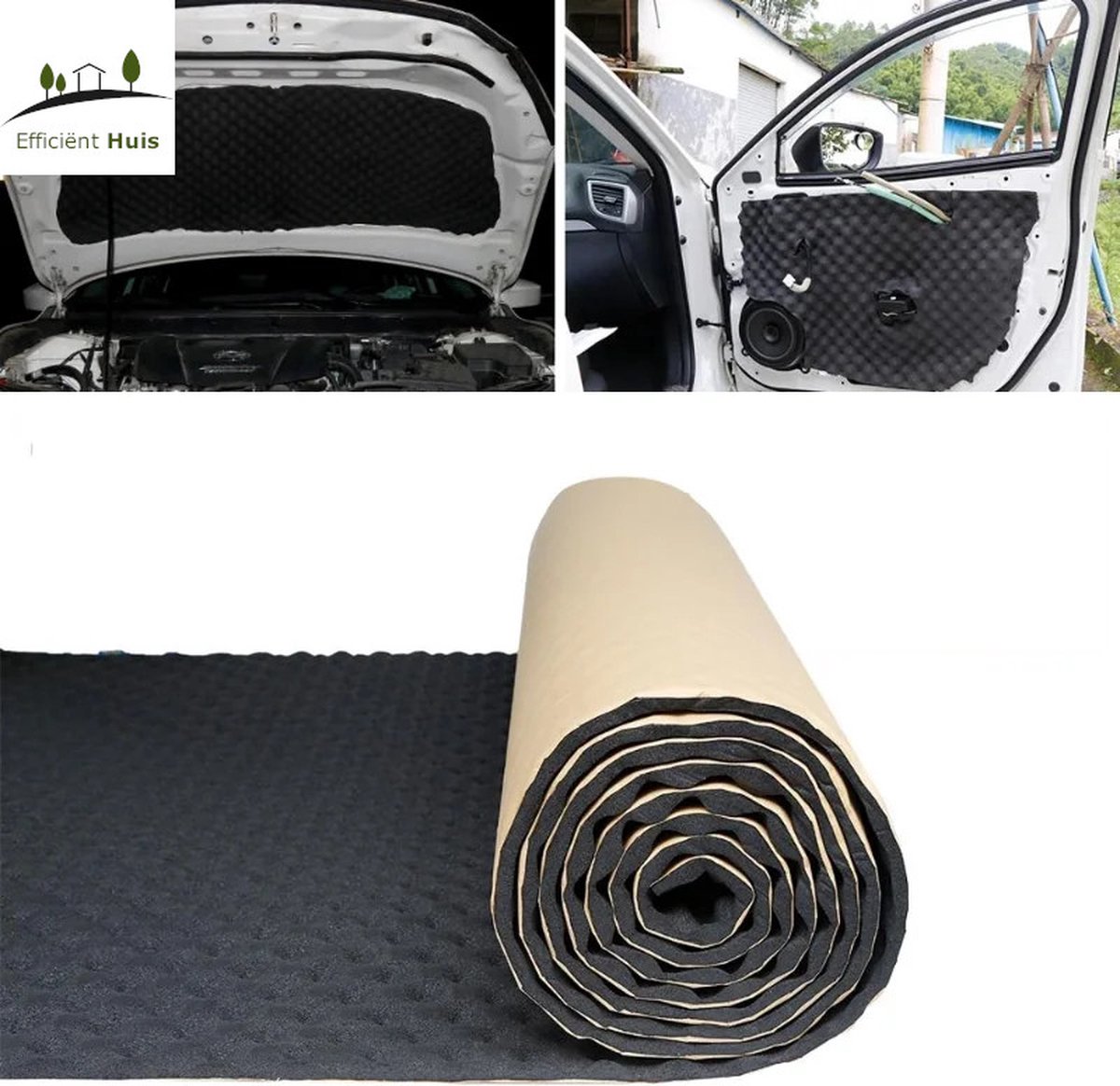 50 * 50 * 5cm Akoestische Geluiddichte Geluid Stop Absorptie Piramide Studio Schuim Spons Zwart L4b