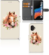 Telefoonhoesje met Pasjes geschikt voor Samsung Galaxy Xcover 6 Pro Paard