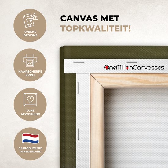 Tableau sur Toile Robin - Branche - Printemps - 160x80 cm - Décoration murale