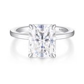 Radiana - 14k Witgouden Radiant Solitaire Moissanite Ring - 7.2 karaat