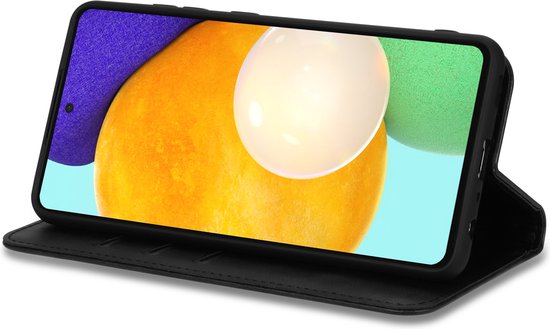 Étui Samsung Galaxy S22 - Solidenz Bookcase S22 - Étui téléphone S22 - Étui S22 avec porte-cartes - Étui de protection - Noir