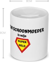 Akyol - mijn schoonmoeder is mijn superheld Spaarpot - Schoonmoeder - super schoonmoeder - moeder cadeautjes - moederdag - verjaardag - geschenk - kado - 350 ML inhoud