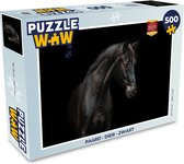 Puzzel Paard - Dier - Zwart - Legpuzzel - Puzzel 500 stukjes