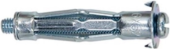 fischer Metalen hollewandplug HM 6 x 52 S met metrische schroef - Fischer