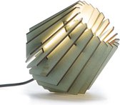 Van Tjalle en Jasper | Mini-spot tafellamp - Dirty Mint | MDF (hout) | Bouwpakket | Mint Groen | E14 fitting | Laser gesneden | Sfeer licht | schemerlamp | Dutch Design