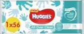 Bol.com Huggies - Billendoekjes - All Over Clean - 1 x 56 - 56 stuks aanbieding