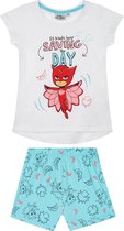 PJ Masks Meisjes Pyjama - wit - Maat 98