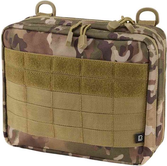 Pochette Tactique Brandit MOLLE - Dark Camo - Organisateur Militaire En Polyester