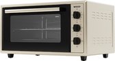 Wiggo WMO-E456(C) - Vrijstaande Mini Oven - 45 liter - 2000 Watt - Timer - 5 jaar Garantie - Creme