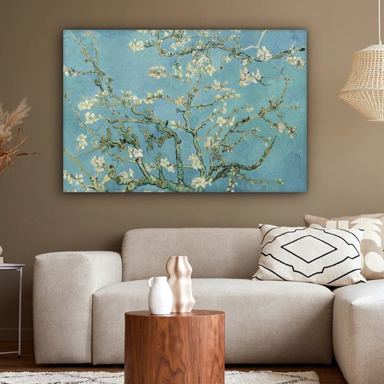 Toile - Peinture Van Gogh - Fleur d'amandier - Fleur - Maîtres anciens - Vincent van Gogh - 120x80 cm - Décoration de chambre - Chambre