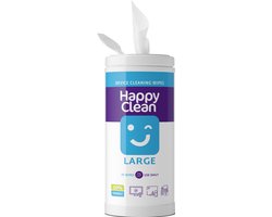 Happy Clean - Multipack reinigingsdoekjes - 70 stuks - kwaliteit - 100% vriendelijk voor grote devices - o.a. tv-scherm/beeldscherm/whiteboard
