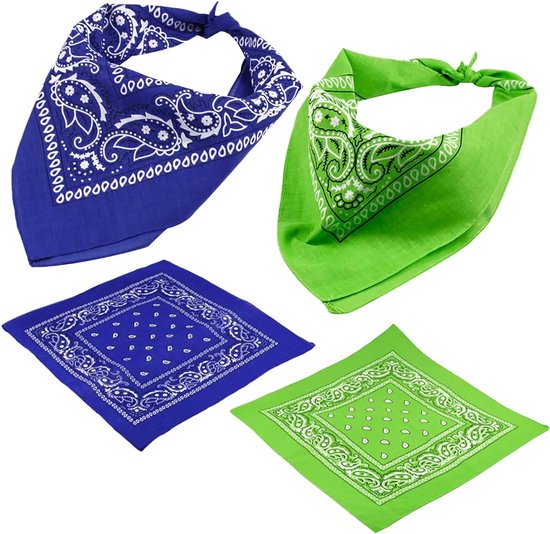 Bandana-hoofddoek unisex, katoenen halsdoek voor mannen en vrouwen, bandana-hoofddoek met gemengde kleuren (55 x 55 cm) 6/10/12/14 Pack armsjaal, haar, huisdierenhals vierkante sjaal — afbeelding 5