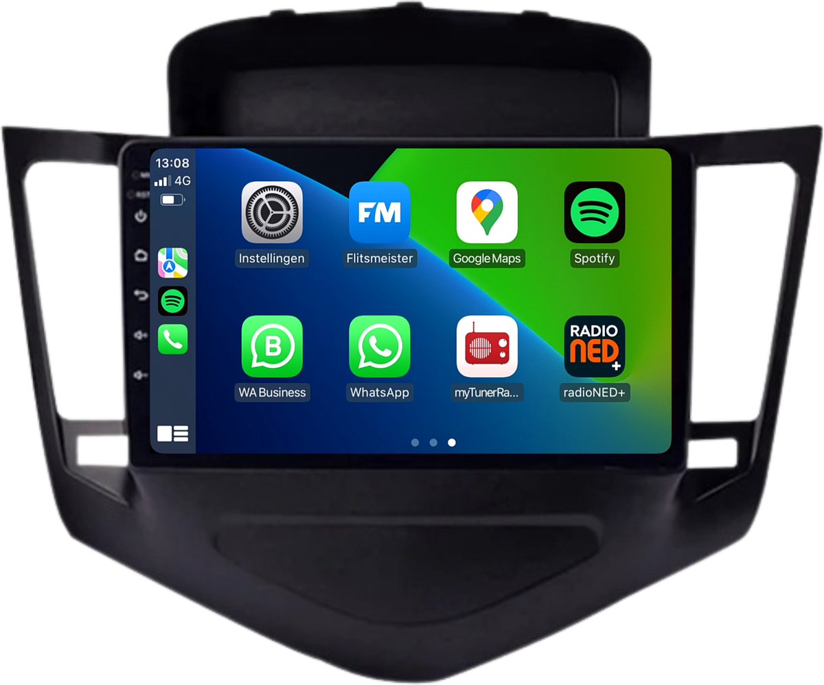 Carplay autoradio voor Chevrolet Cruze | 2008 t/m 2012 | Android 13 | Draadloos Apple Carplay & Android auto | 2GB + 32GB | 8-Core processor | Davilon | 2025 model | 2008 2009 2010 2011 2012 | Bluetooth & Wifi