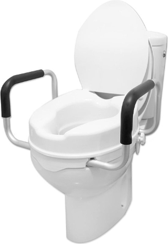 Rehausseur WC, Avec couvercle, Hauteur 10 cm, Blanc, Titan