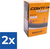 Continental Binnenband 27.5 X 1.75-2.50 (47/62-584) Fv 42 Mm Zwart - Voordeelverpakking 2 stuks
