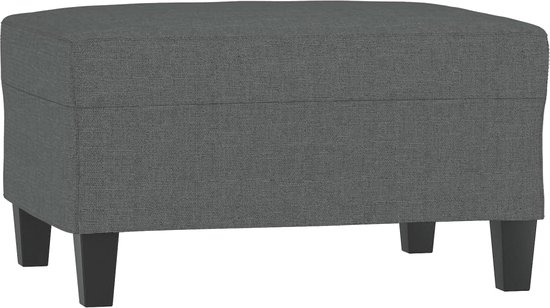 vidaXL Ensemble de salon 4 pièces avec coussins - Gris foncé - Mobilier de jardin - Chaises - Meubles d'extérieur - Canapé de salon