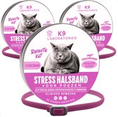 Antistress halsband kat Roze - 3 stuks - Anti stress middel voor katten - Met feromonen - Alternatief voor Feliway verdamper