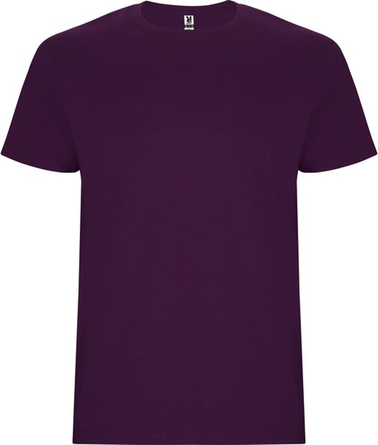 5 Pack T-shirt's unisex met korte mouwen 'Stafford' Paars - S