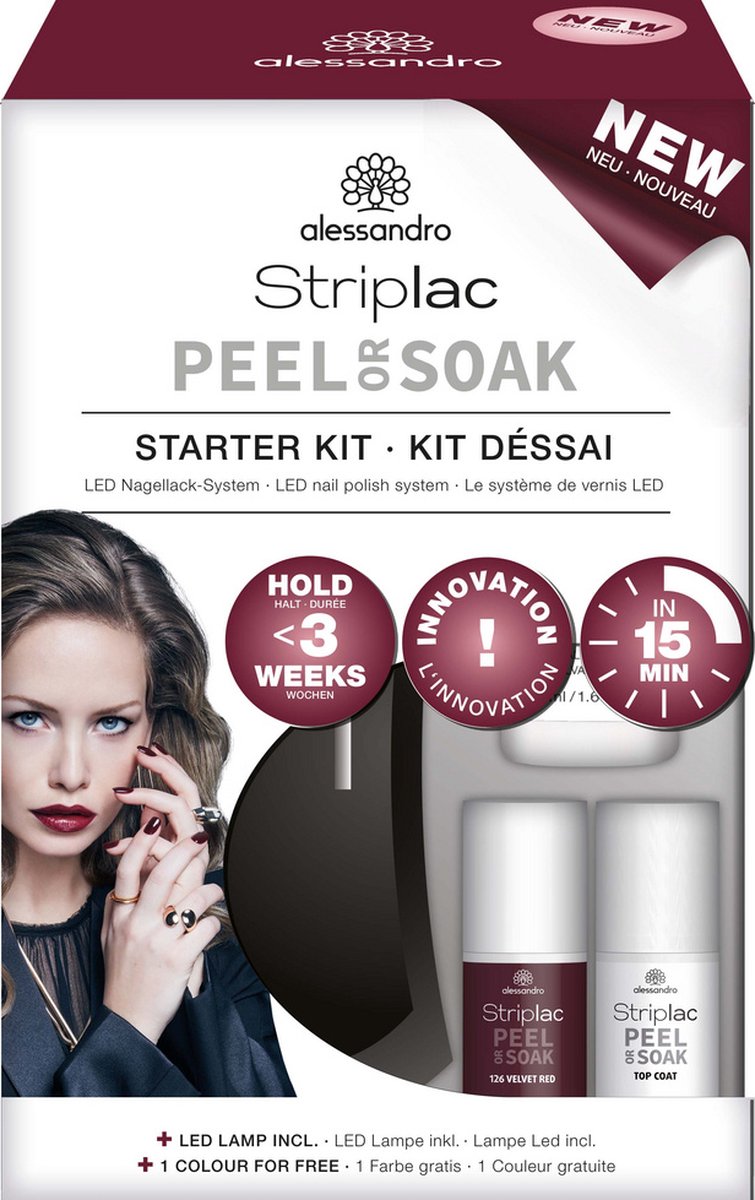 Alessandro, Striplac Peel or Soak Starter Set - Gelnagellak | bol.com