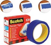 2x Scotch plakband Secure Tape blauw