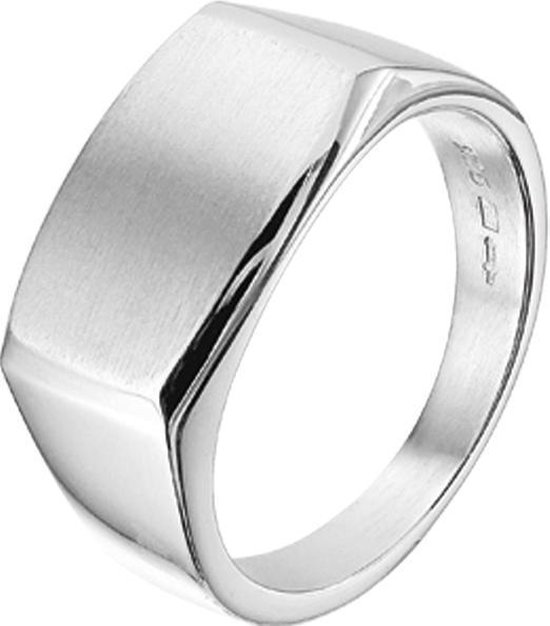 The Jewelry Collection For Men Bague Poli / mat - Argent
