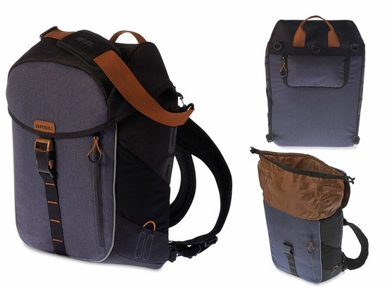 Basil Miles Fietsrugzak - Enkele fietstas - Zwart - 13 Liter van Basil — afbeelding 2