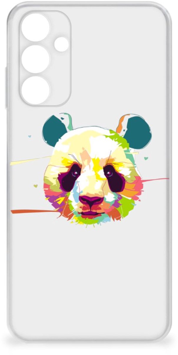 Samsung Galaxy A15 Telefoonhoesje met Naam Panda Color
