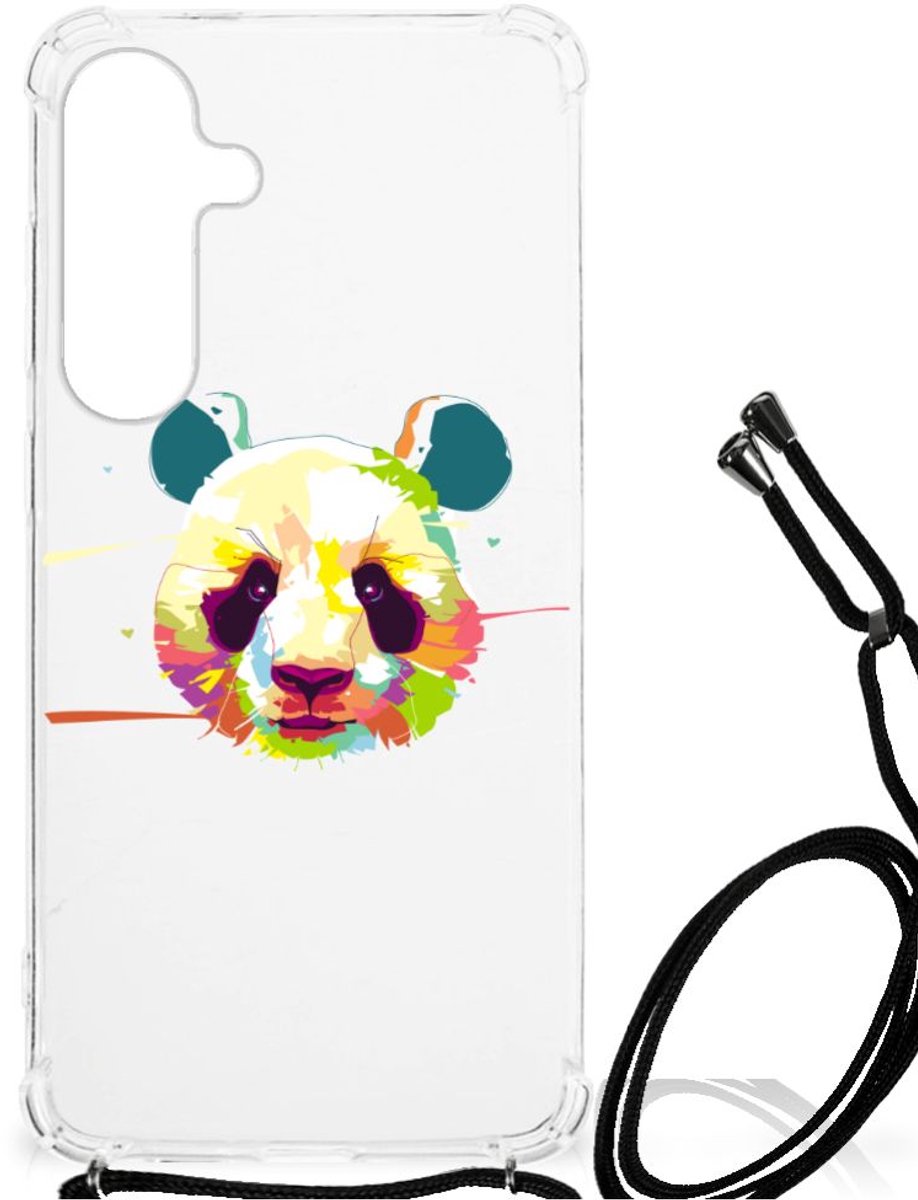 Samsung Galaxy S24 Plus Stevig Bumper Hoesje Panda Color